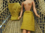barbie gold knit pak skirt